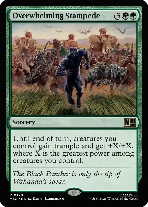 Marvel Super Heroes Set List - Overwhelming Stampede