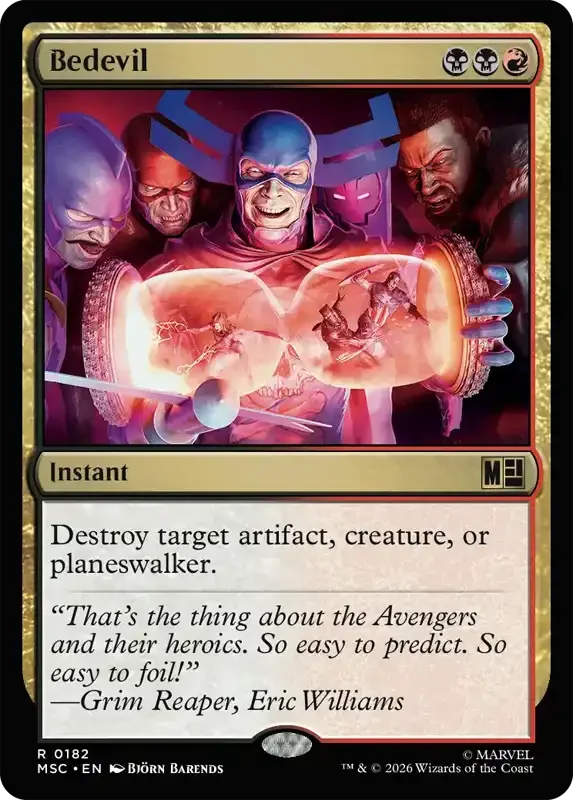 Marvel Super Heroes Set List - Bedevil