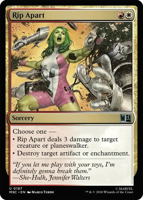 Marvel Super Heroes Set List - Rip Apart
