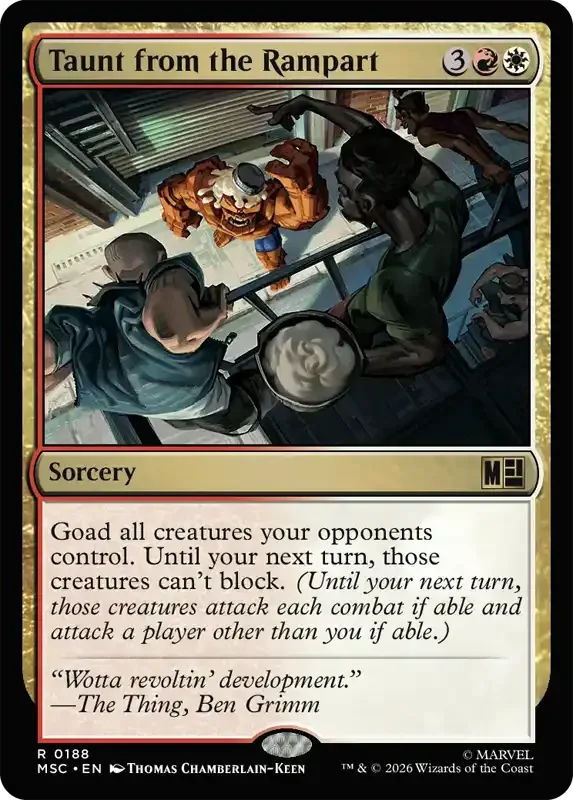 Marvel Super Heroes Set List - Taunt from the Rampart