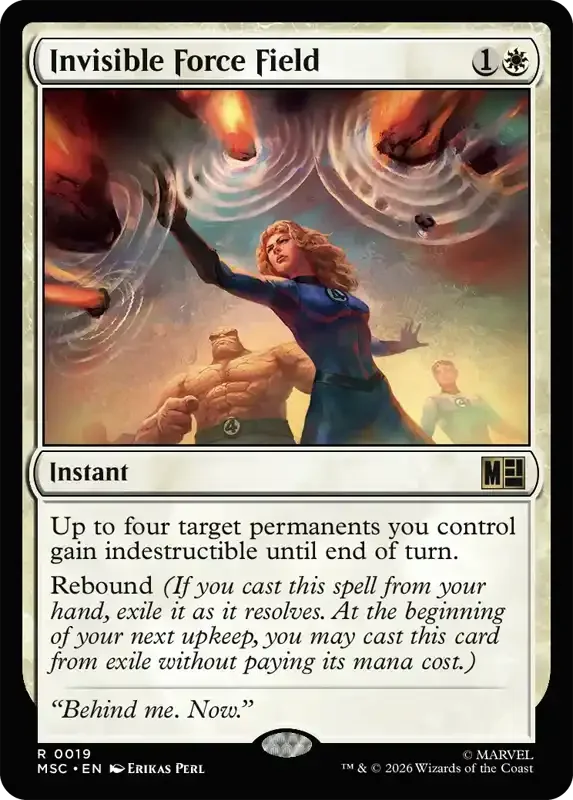 Marvel Super Heroes Set List - Invisible Force Field
