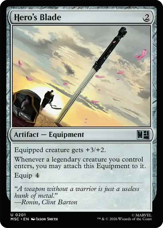 Marvel Super Heroes Set List - Hero's Blade