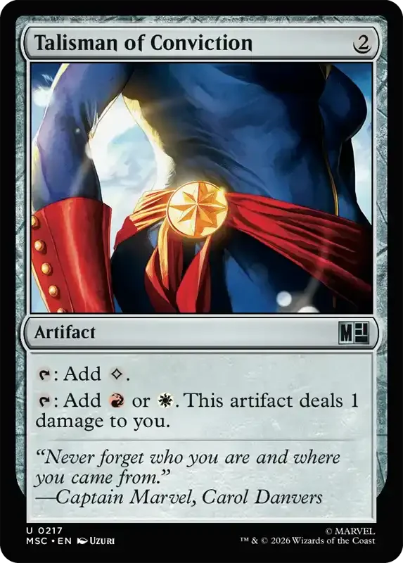 Marvel Super Heroes Set List - Talisman of Conviction