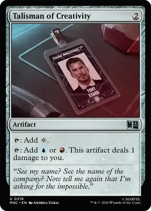 Marvel Super Heroes Set List - Talisman of Creativity