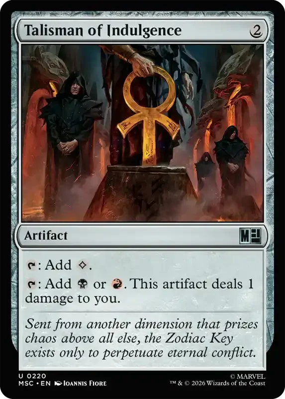 Marvel Super Heroes Set List - Talisman of Indulgence