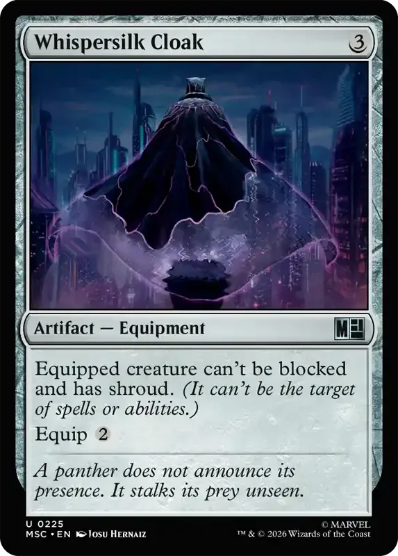 Marvel Super Heroes Set List - Whispersilk Cloak