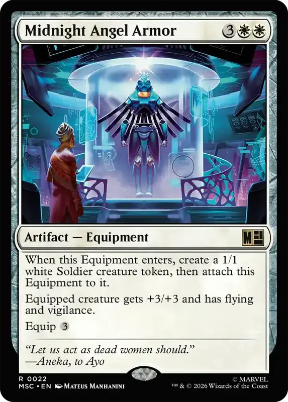Marvel Super Heroes Set List - Midnight Angel Armor