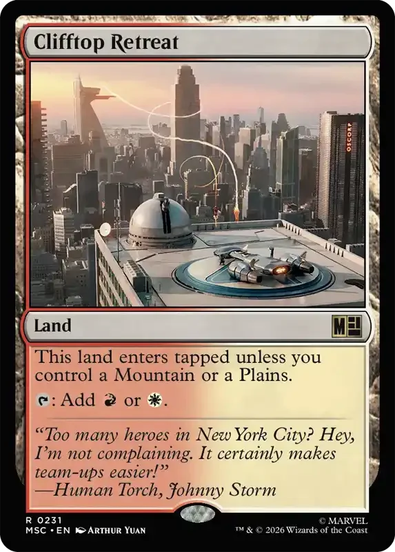 Marvel Super Heroes Set List - Clifftop Retreat