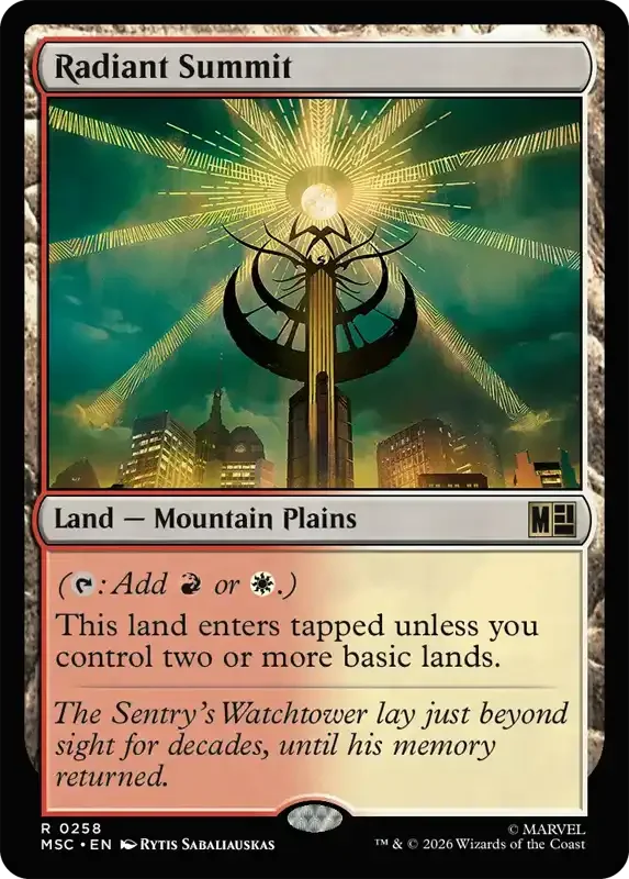 Marvel Super Heroes Set List - Radiant Summit