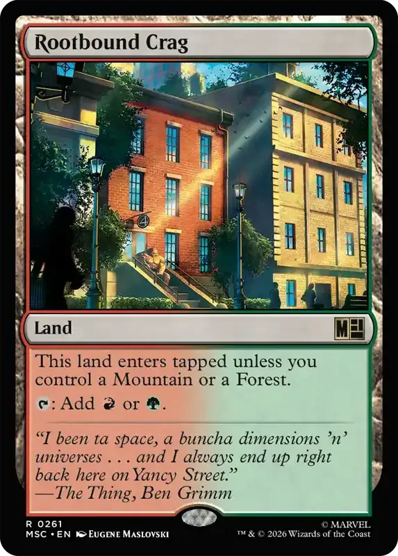 Marvel Super Heroes Set List - Rootbound Crag