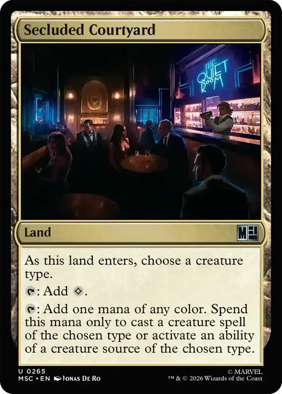 Marvel Super Heroes Set List - Secluded Courtyard