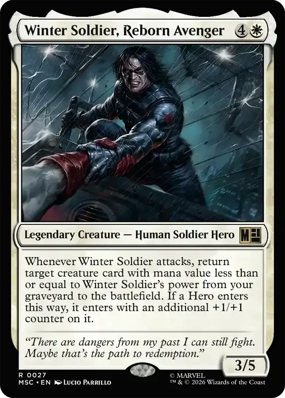 Marvel Super Heroes Set List - Winter Soldier, Reborn Avenger