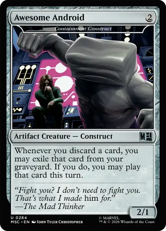 Marvel Super Heroes Set List - Containment Construct