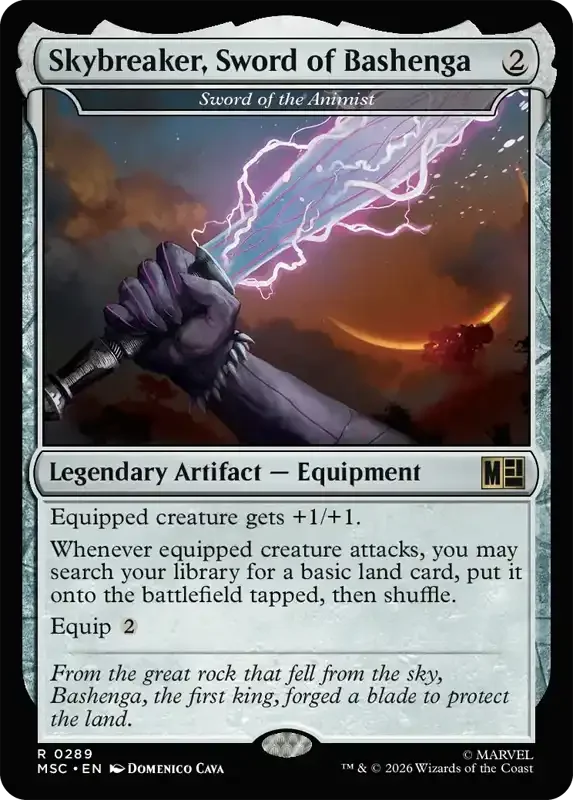 Marvel Super Heroes Set List - Sword of the Animist