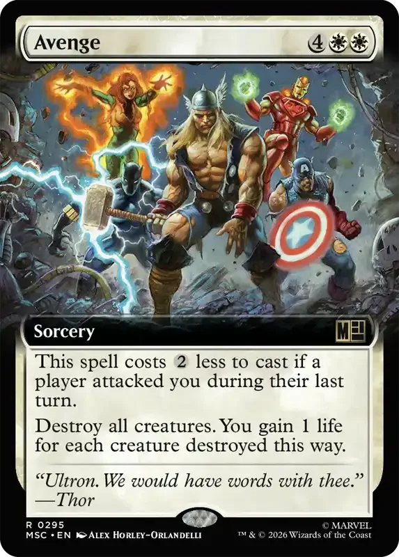 Marvel Super Heroes Set List - Avenge (2. Version)