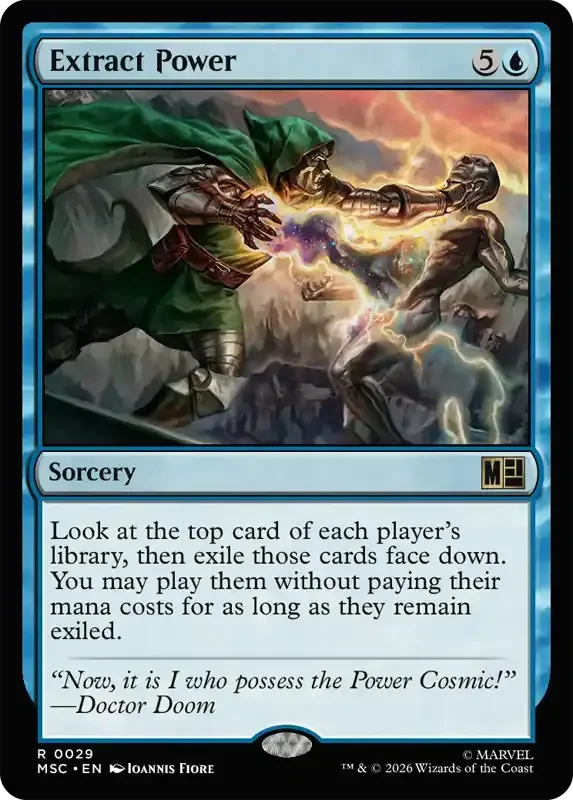 Marvel Super Heroes Set List - Extract Power