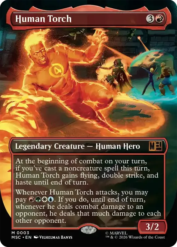 Marvel Super Heroes Set List - Human Torch