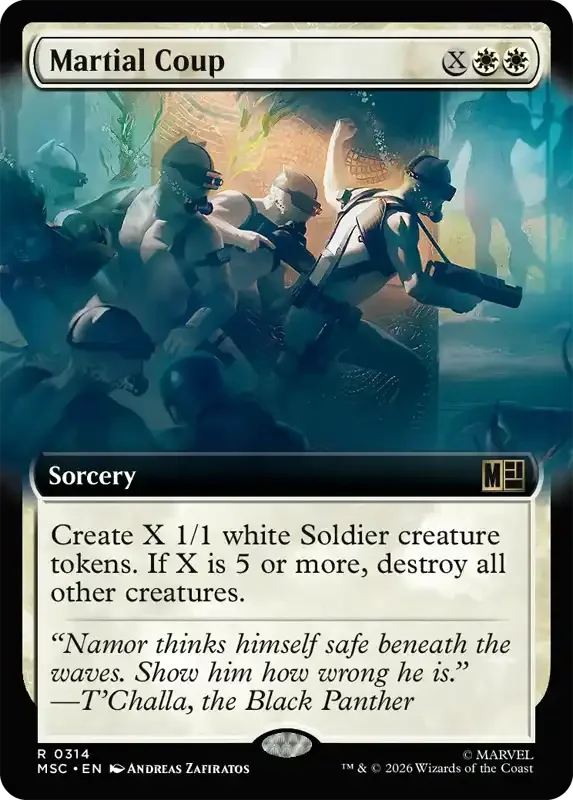 Marvel Super Heroes Set List - Martial Coup (2. Version)