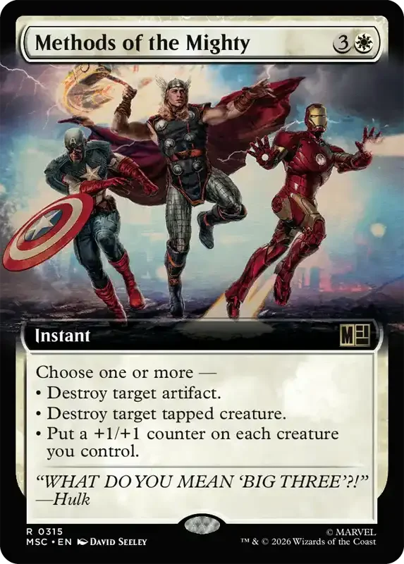 Marvel Super Heroes Set List - Methods of the Mighty (2. Version)