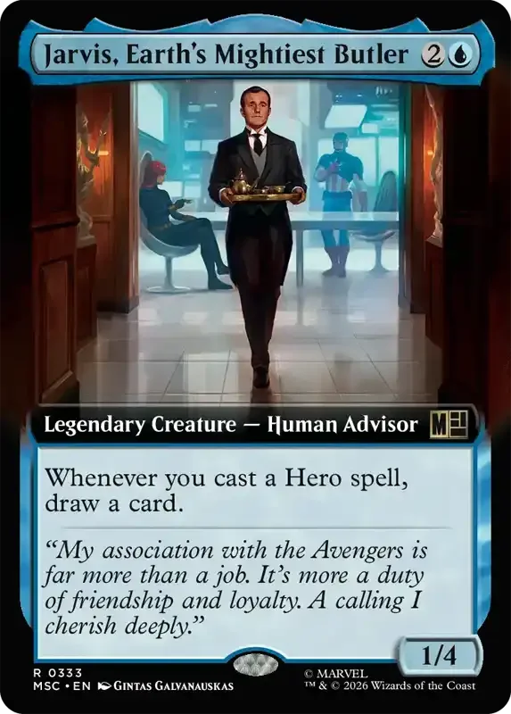 Marvel Super Heroes Set List - Jarvis, Earth's Mightiest Butler (2. Version)