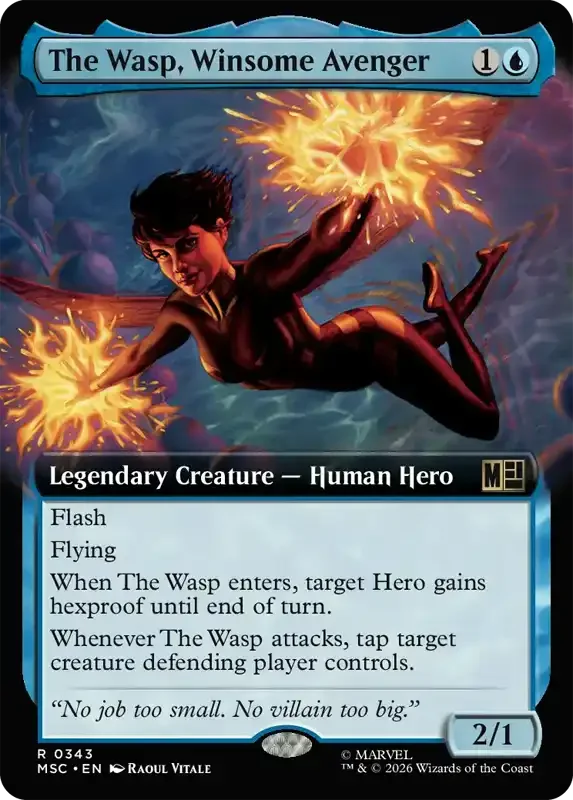 Marvel Super Heroes Set List - The Wasp, Winsome Avenger (2. Version)