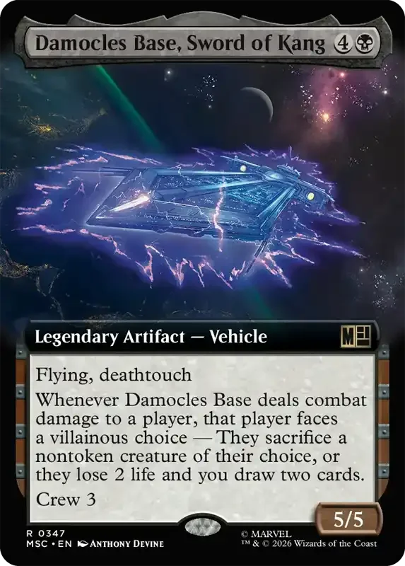Marvel Super Heroes Set List - Damocles Base, Sword of Kang (2. Version)