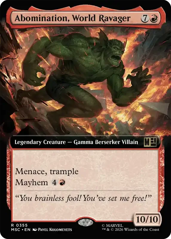 Marvel Super Heroes Set List - Abomination, World Ravager (2. Version)