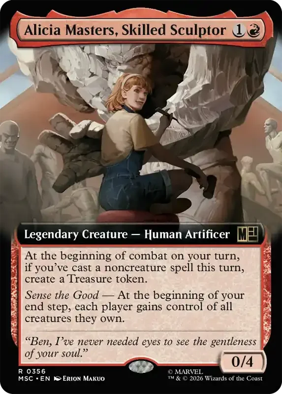 Marvel Super Heroes Set List - Alicia Masters, Skilled Sculptor (2. Version)