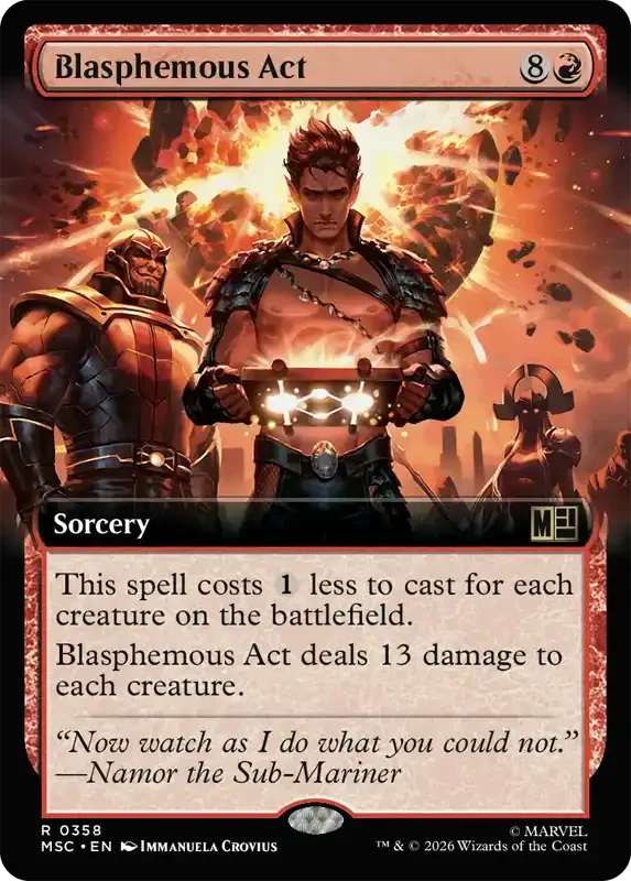 Marvel Super Heroes Set List - Blasphemous Act (2. Version)
