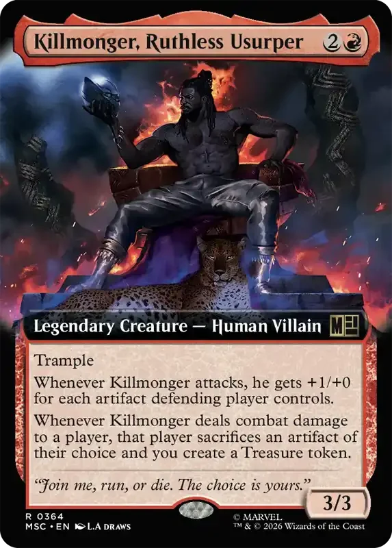 Marvel Super Heroes Set List - Killmonger, Ruthless Usurper (2. Version)