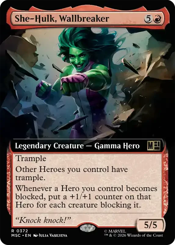 Marvel Super Heroes Set List - She-Hulk, Wallbreaker (2. Version)