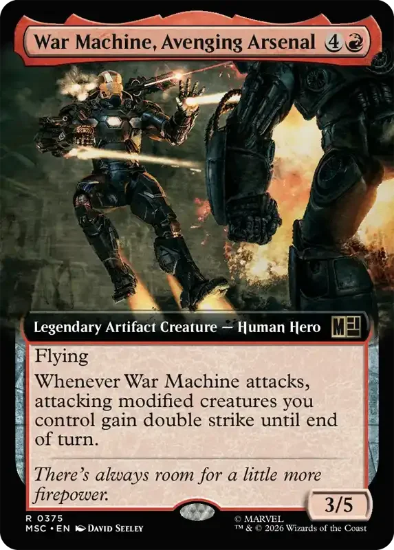 Marvel Super Heroes Set List - War Machine, Avenging Arsenal (2. Version)