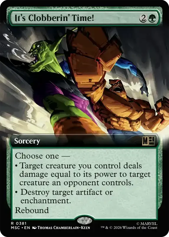 Marvel Super Heroes Set List - It's Clobberin' Time! (2. Version)