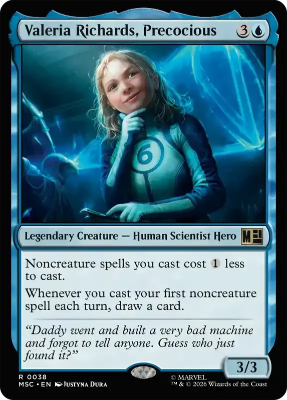 Marvel Super Heroes Set List - Valeria Richards, Precocious