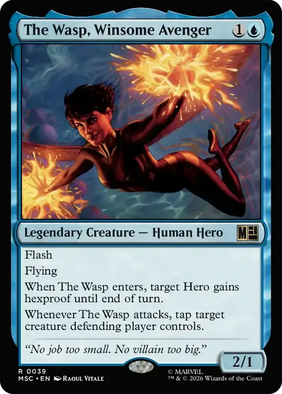 Marvel Super Heroes Set List - The Wasp, Winsome Avenger