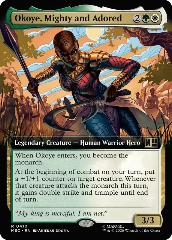 Marvel Super Heroes Set List - Okoye, Mighty and Adored (2. Version)