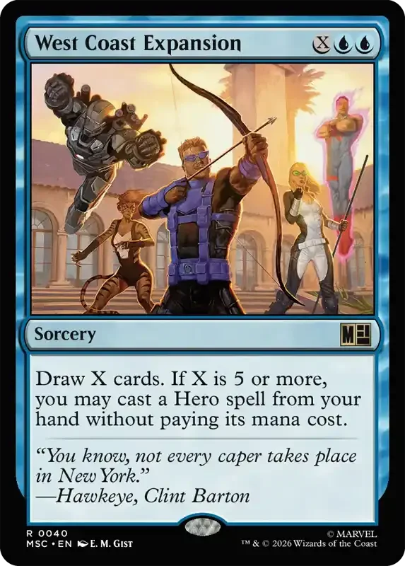 Marvel Super Heroes Set List - West Coast Expansion