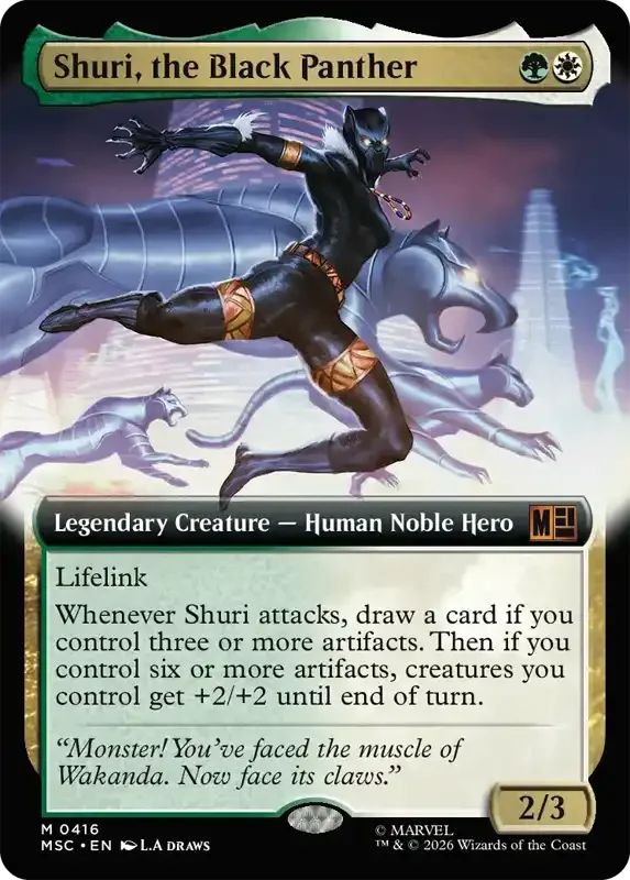 Marvel Super Heroes Set List - Shuri, the Black Panther (2. Version)