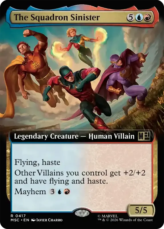 Marvel Super Heroes Set List - The Squadron Sinister (2. Version)