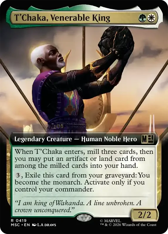 Marvel Super Heroes Set List - T'Chaka, Venerable King (2. Version)