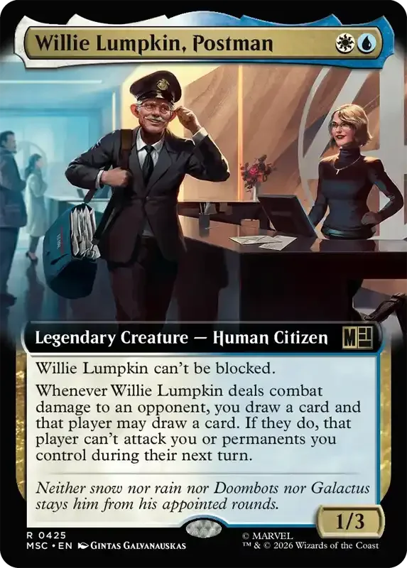 Marvel Super Heroes Set List - Willie Lumpkin, Postman (2. Version)