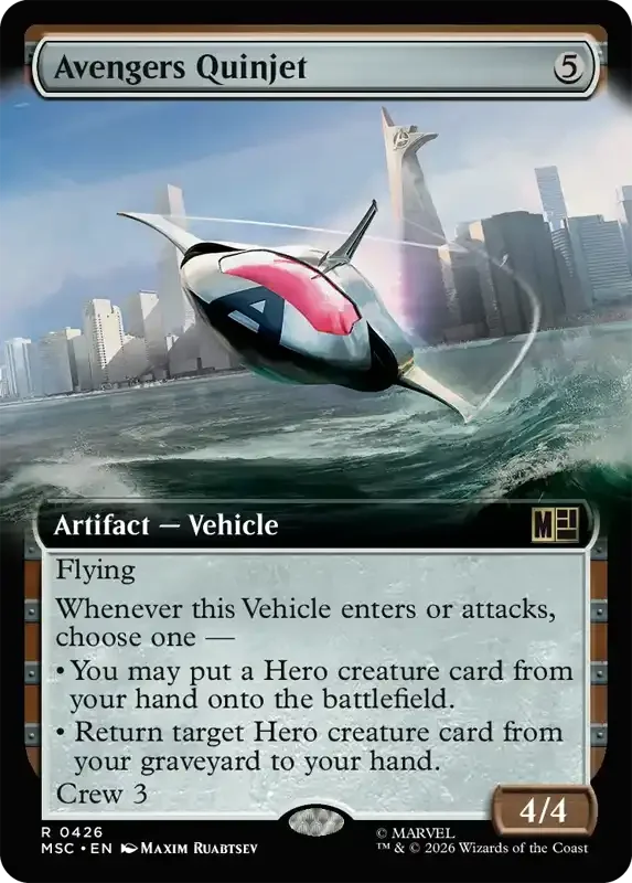 Marvel Super Heroes Set List - Avengers Quinjet (2. Version)