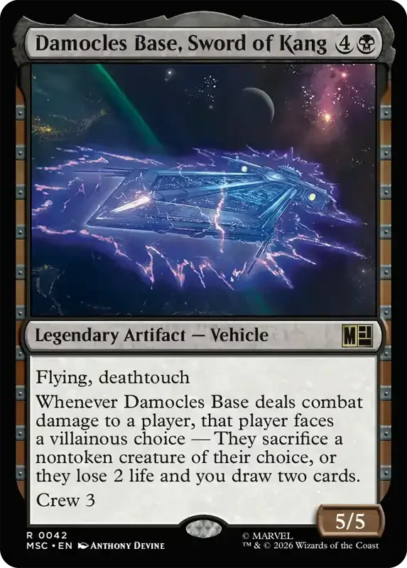 Marvel Super Heroes Set List - Damocles Base, Sword of Kang