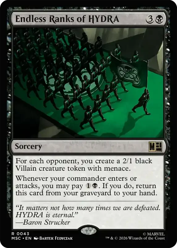 Marvel Super Heroes Set List - Endless Ranks of HYDRA