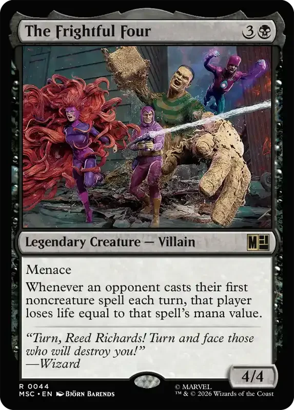Marvel Super Heroes Set List - The Frightful Four