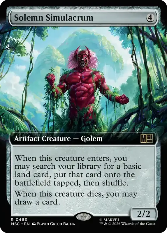 Marvel Super Heroes Set List - Solemn Simulacrum (2. Version)