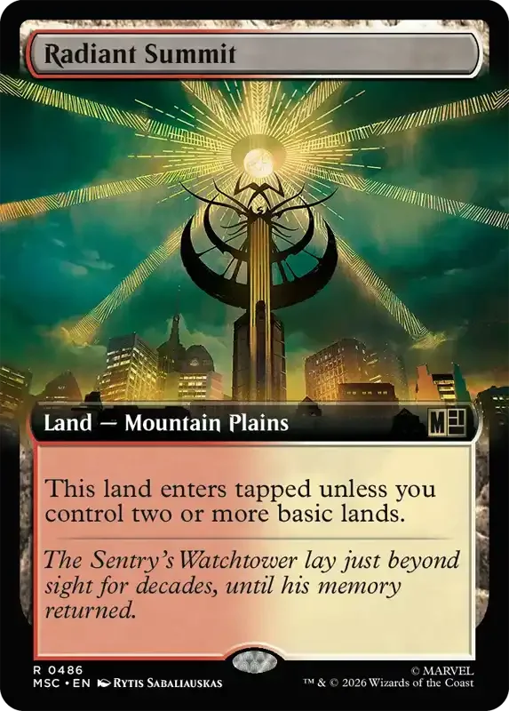 Marvel Super Heroes Set List - Radiant Summit (2. Version)