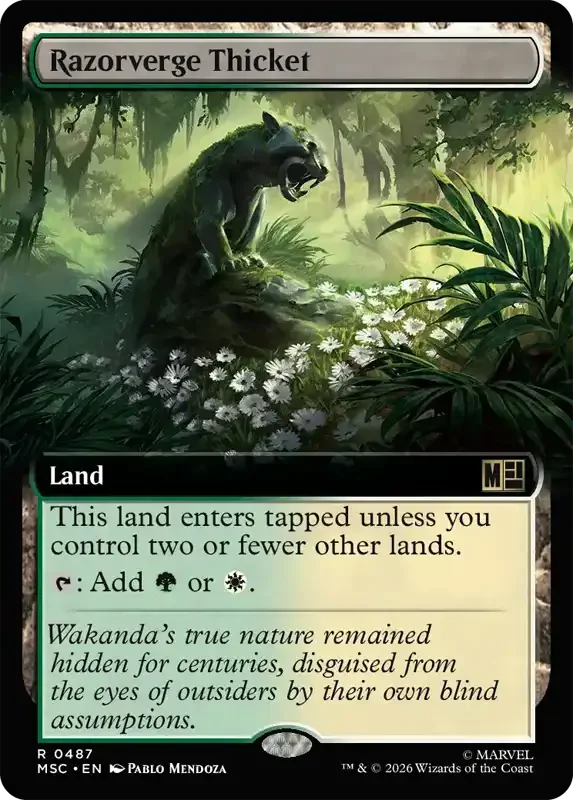 Marvel Super Heroes Set List - Razorverge Thicket (2. Version)