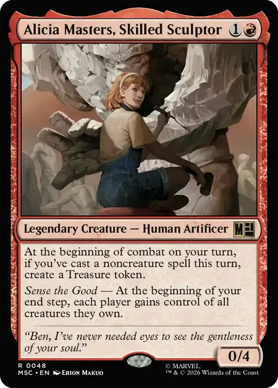 Marvel Super Heroes Set List - Alicia Masters, Skilled Sculptor