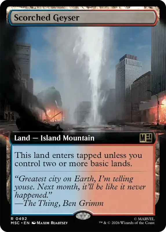 Marvel Super Heroes Set List - Scorched Geyser (2. Version)